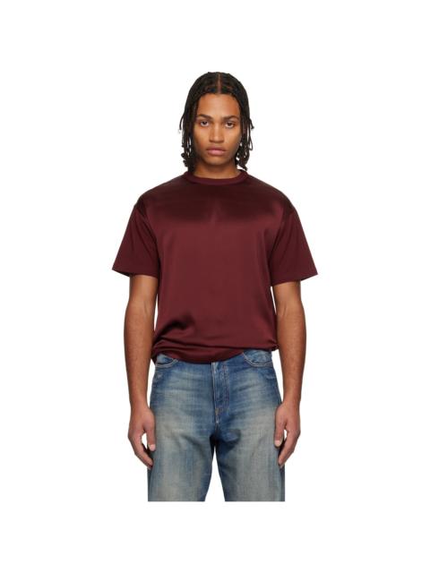 Givenchy Burgundy Cotton Silk T-shirt