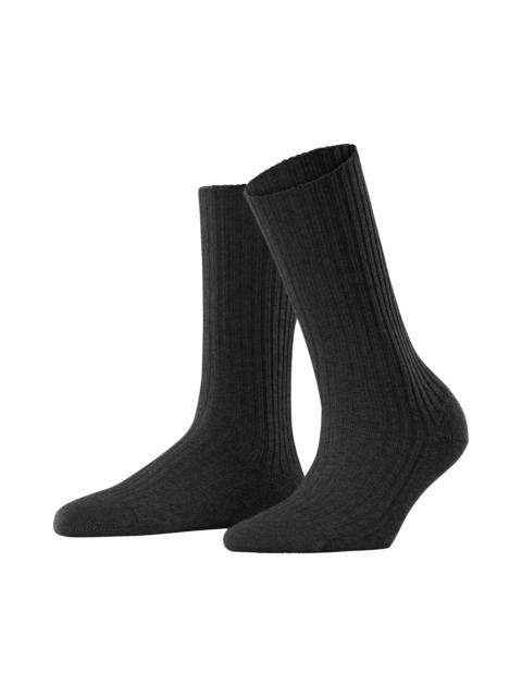 FALKE Cosy Wool Blend Boot Socks in Anthra. mel