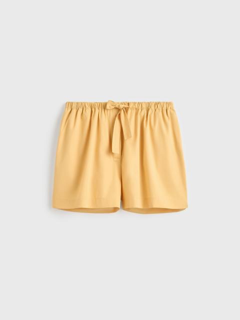 TOTEME Cotton summer shorts daffodill