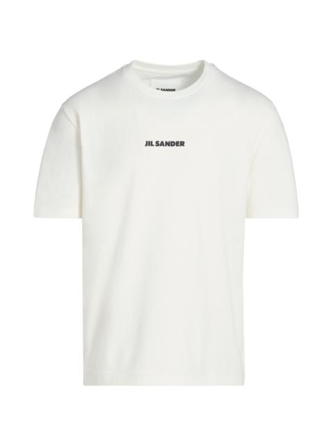 Jil Sander Men's Logo Cotton T-Shirt - Porcelain