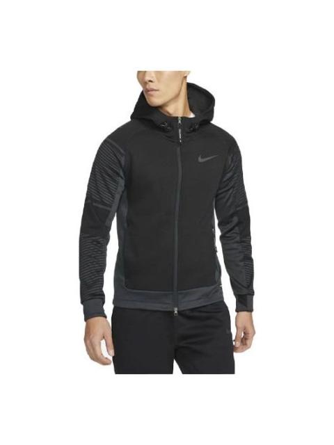 Nike Nike Therma-fit Adv Full-length zipper Cardigan Training Hooded Jacket Black DD2131-070