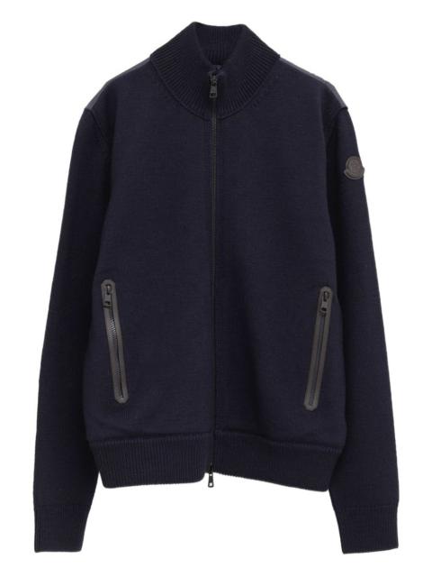 Moncler zip quilted cardigan
