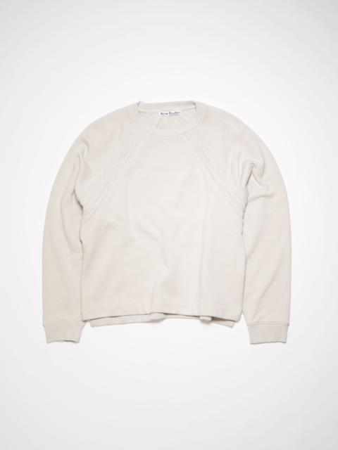 Acne Studios Logo tape sweatshirt - Cold white
