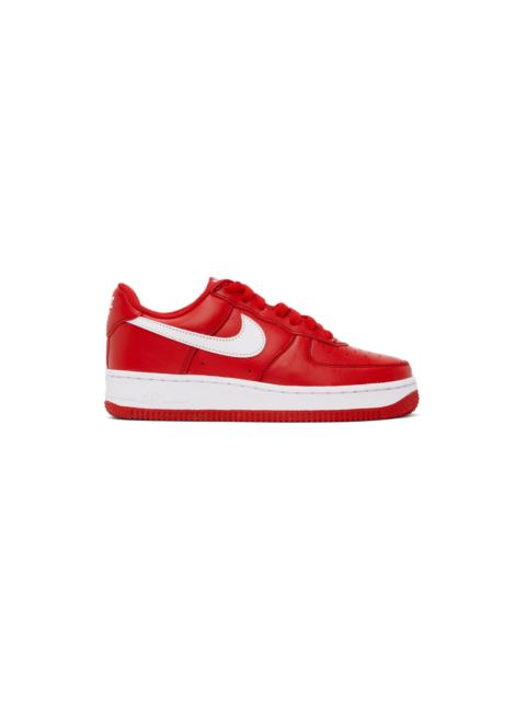 Nike Red Air Force 1 Low Retro Sneakers