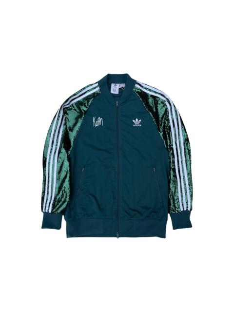adidas adidas x KoRn Track Jacket Green Sequin
