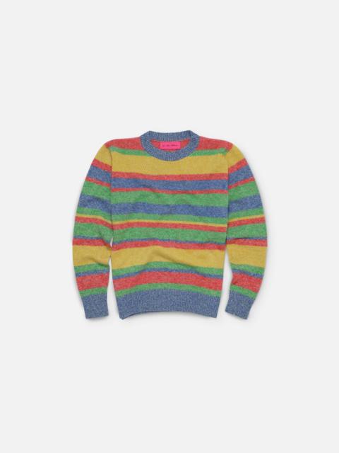 The Elder Statesman MARLED STRIPE CREW