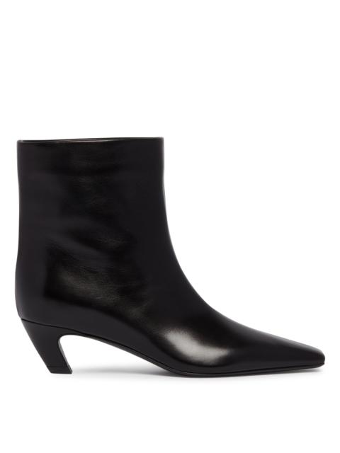 KHAITE Black Arizona Ankle Boots