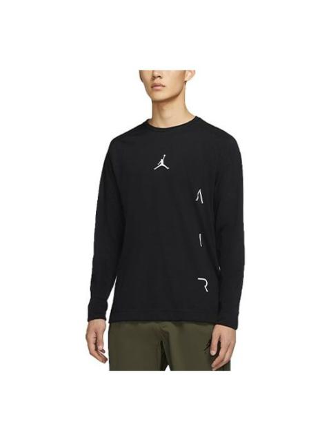Air Jordan Air Athleisure Casual Sports Long Sleeves T-shirt Black DB4367-010