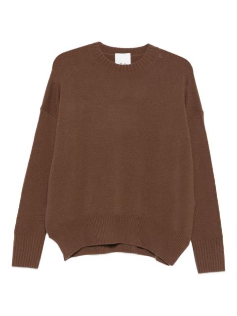 Allude round-neck cashmere sweater