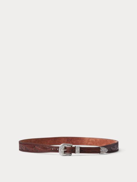 RRL by Ralph Lauren Hand-Tooled Leather Hat Band