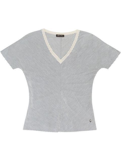 Loro Piana striped silk T-shirt