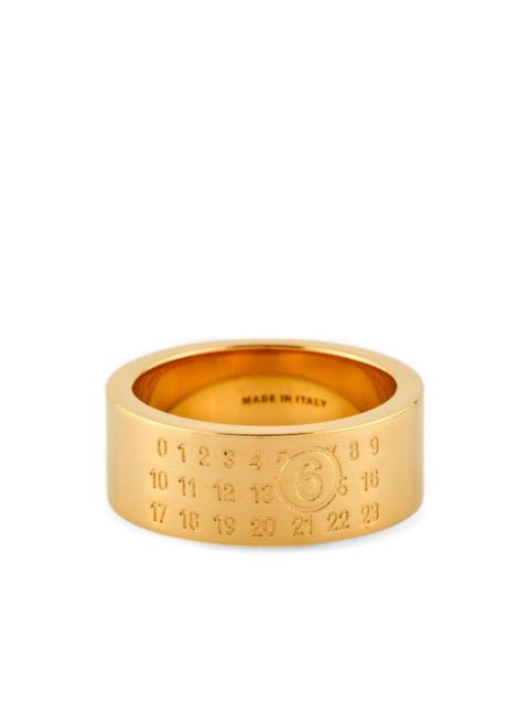 MM6 Maison Margiela numeric-signature ring