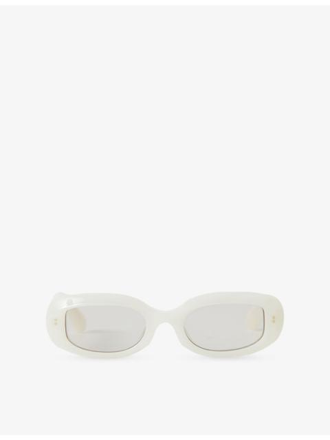 JOSEPH Bahia Oval-Frame Acetate Sunglasses