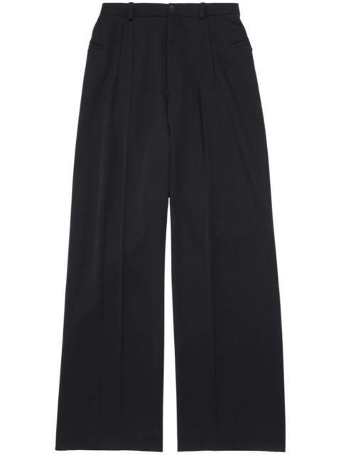 BALENCIAGA wide-leg wool trousers