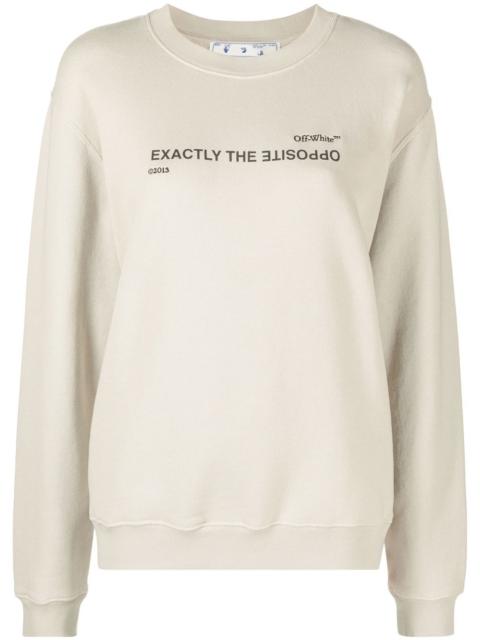 Off-White slogan-print sweatshirt