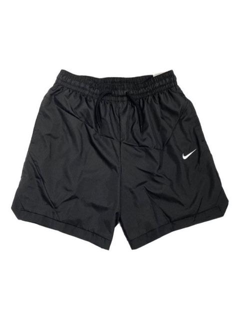 Nike Nike waist Lacing Woven Solid Color Breathable Shorts Black DH7560-011