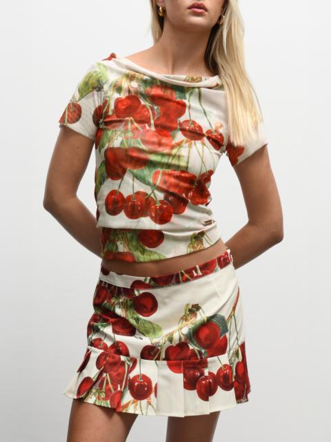 House of Sunny THE CHERRY MESH TOP