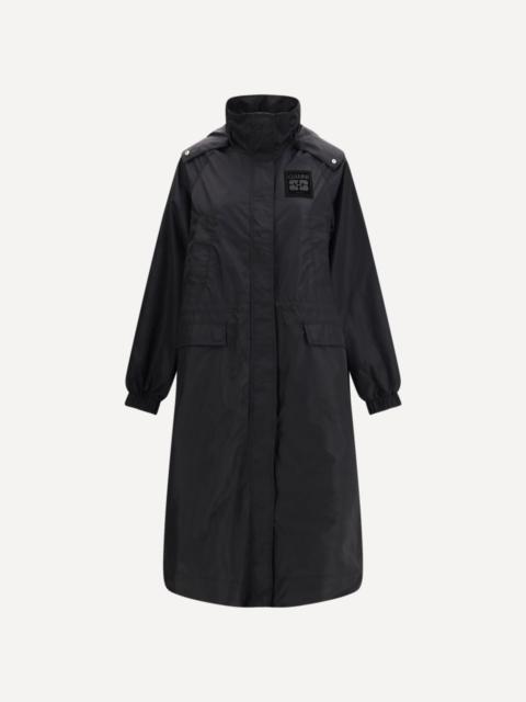 GANNI Flyweight banana graphic long Parka