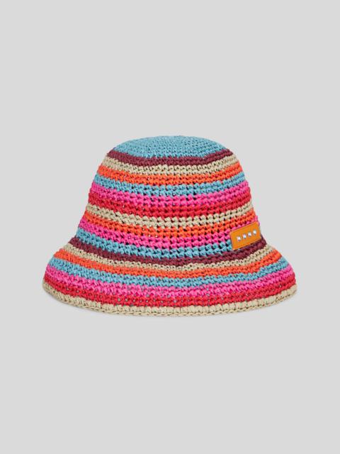 STRIPED TRICOT HAT