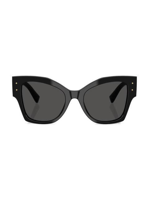 Dolce & Gabbana Women's 53MM Cat-Eye Sunglasses - Dark Grey Black