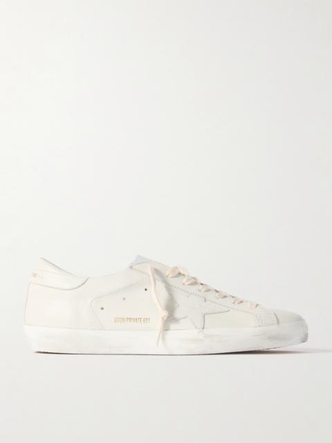 Golden Goose Super-Star Distressed Leather Sneakers