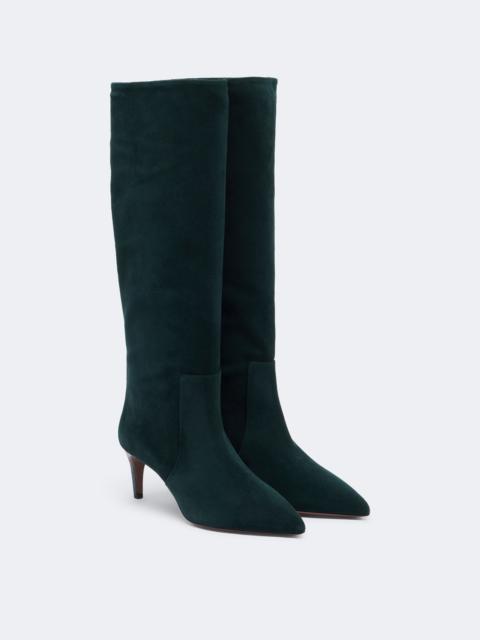 PARIS TEXAS Stiletto suede knee-high boots