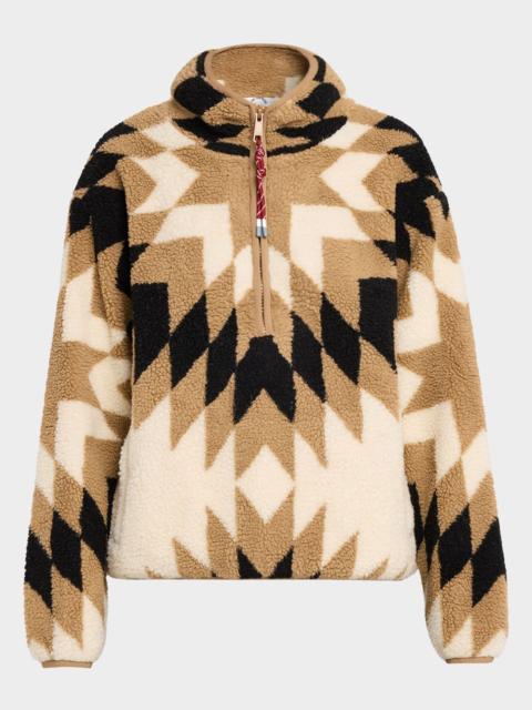THE UPSIDE Harlow Quarter-Zip Fleece Pullover