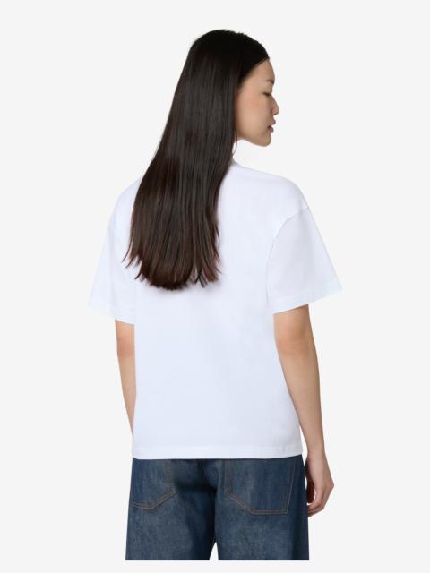 Moschino GOOSE ORGANIC COTTON JERSEY T-SHIRT