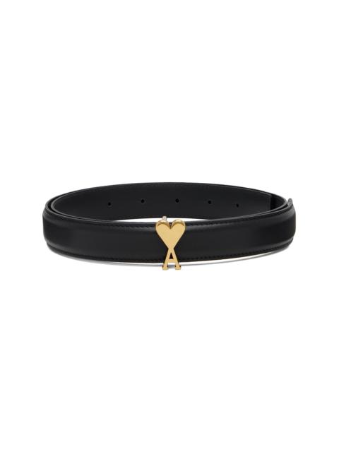 AMI Paris Black Ami de Coeur 25mm Belt
