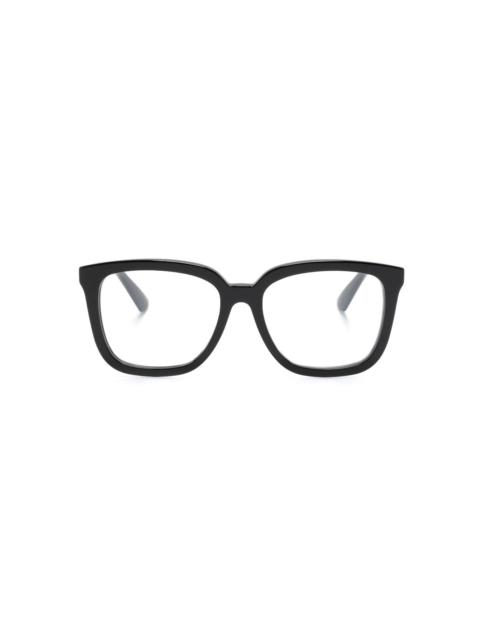 GUCCI logo-plaque square-frame glasses