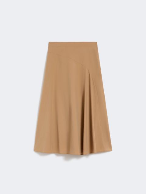 WEEKEND Max Mara Cotton-poplin skirt - TOBACCO