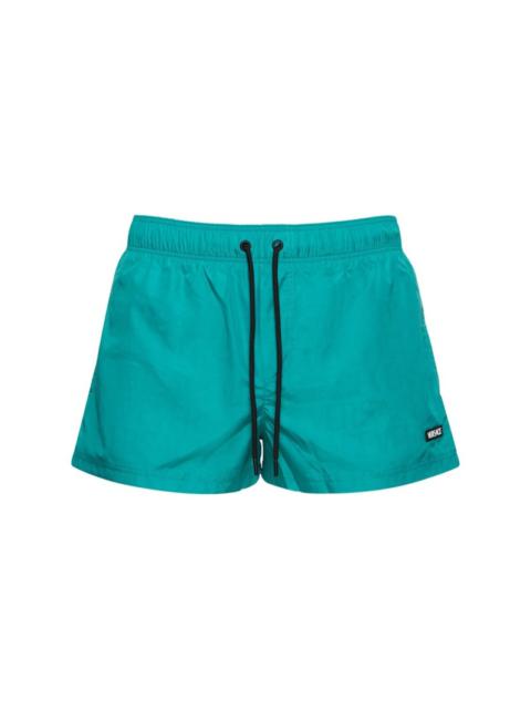 VERSACE Ghost logo printed nylon swim shorts