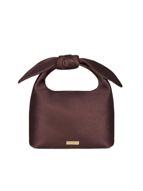 AQUAZZURA bow-detail satin mini bag