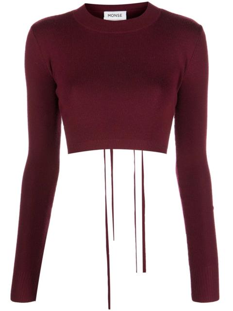 Monse lace-up detail sweatshirt