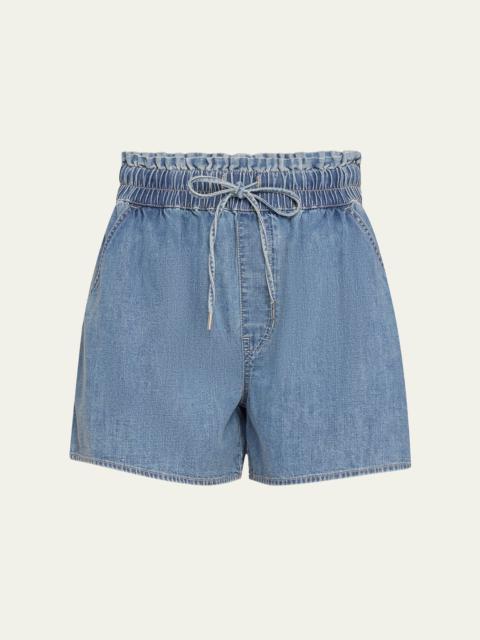 Wilder Drawstring Denim Shorts