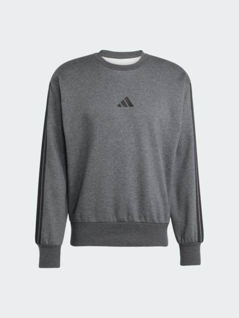 adidas Essentials 3-Stripes Fleece Sweatshirt
