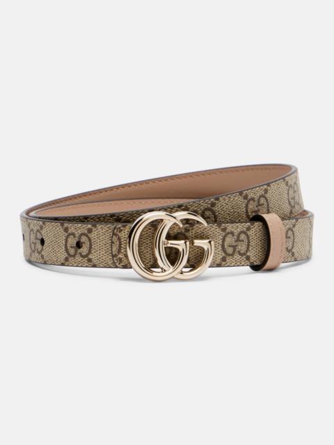 GUCCI GG Marmont reversible canvas and leather belt