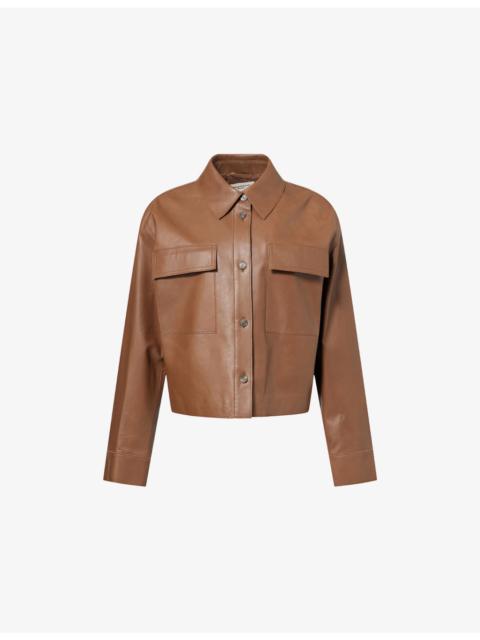 WEEKEND Max Mara Boxy-Fit Leather Jacket