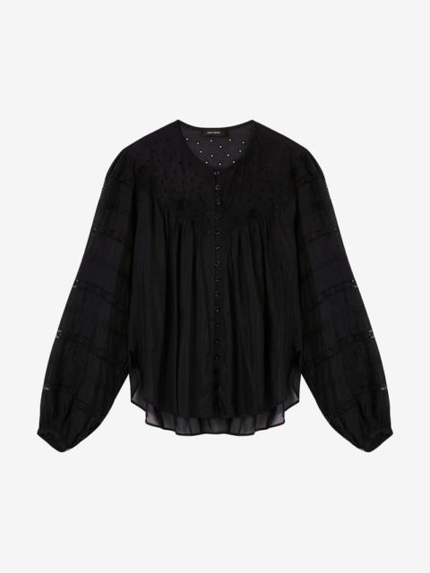 GREGORIA SILK & LACE TOP