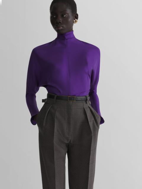 MUGLER purple bat sleeves top