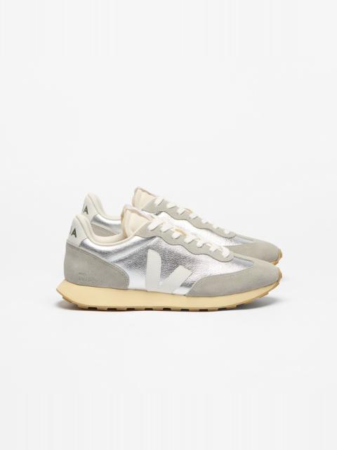 VEJA RIO BRANCO II LEATHER SILVER OXFORD GREY WHITE
