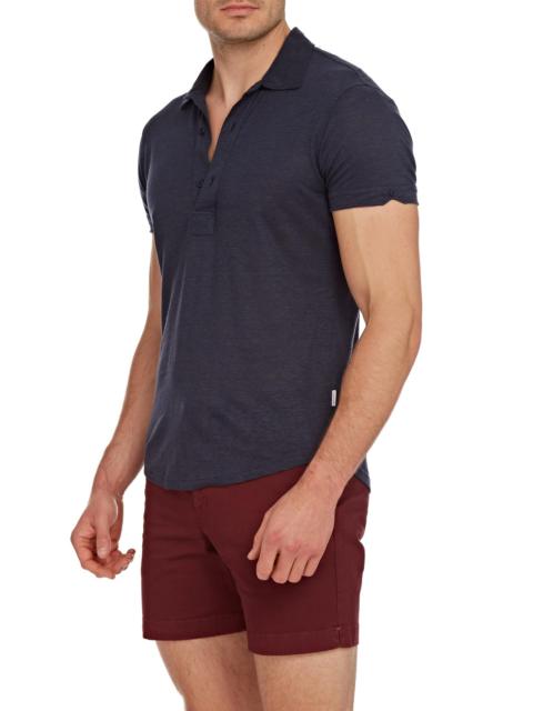 ORLEBAR BROWN Men's Sebastian Linen Polo Shirt - Navy