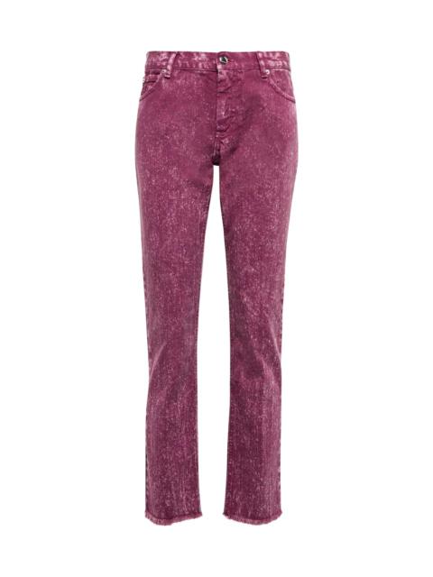 Marni Mid-rise straight cropped jeans