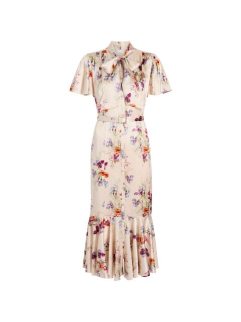 Cinq à Sept Iris Bouquet Willow midi dress
