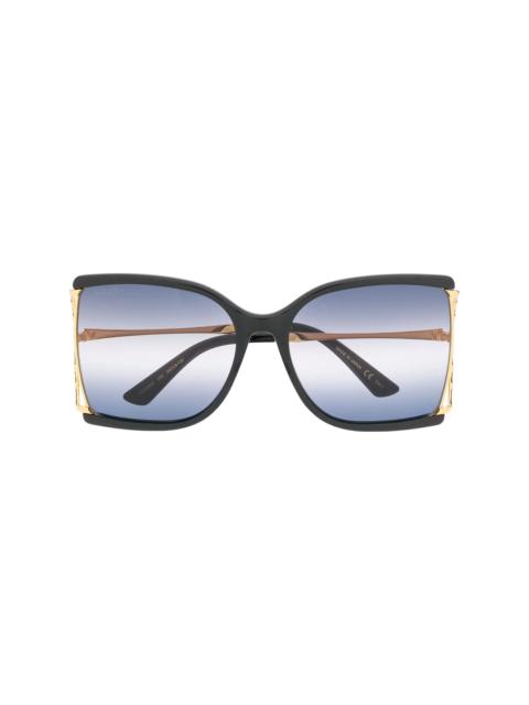 GUCCI oversized square-frame sunglasses