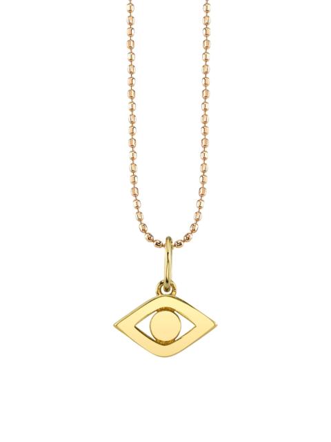 SYDNEY EVAN Women's 14K Yellow Gold Medium Evil Eye Pendant Necklace - Yellow Gold
