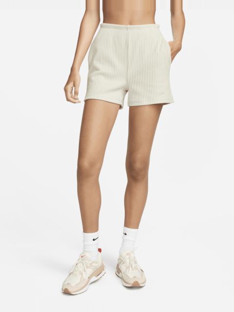 Women's Nike Sportswear Chill Knit High-Waisted Slim 3" Ribbed Shorts