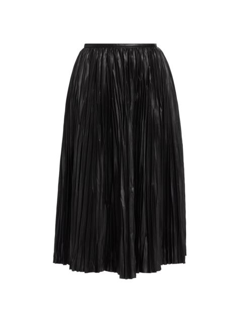 Proenza Schouler Women's Rosalyn Faux Leather Midi-Skirt - Black