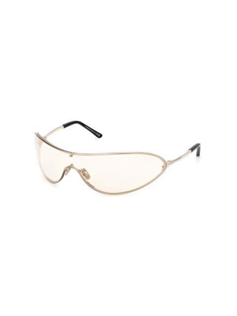 TOM FORD Brady Mask-Frame Metal Sunglasses