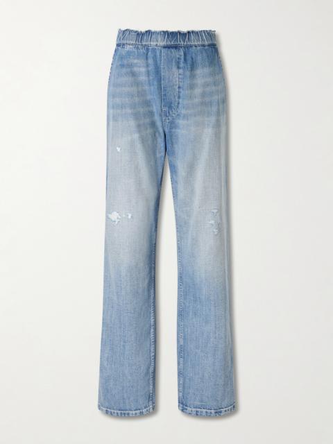 MM6 Maison Margiela Distressed Wide-leg Jeans